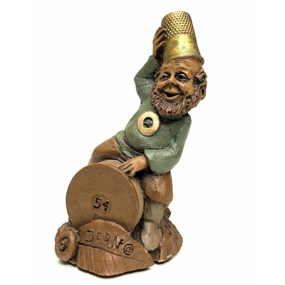 Tom Clark  Vintage 1988  'DARN' #54‎ Gnome Figurine Thimble Hat
